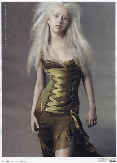 christina aguilera versace magazine